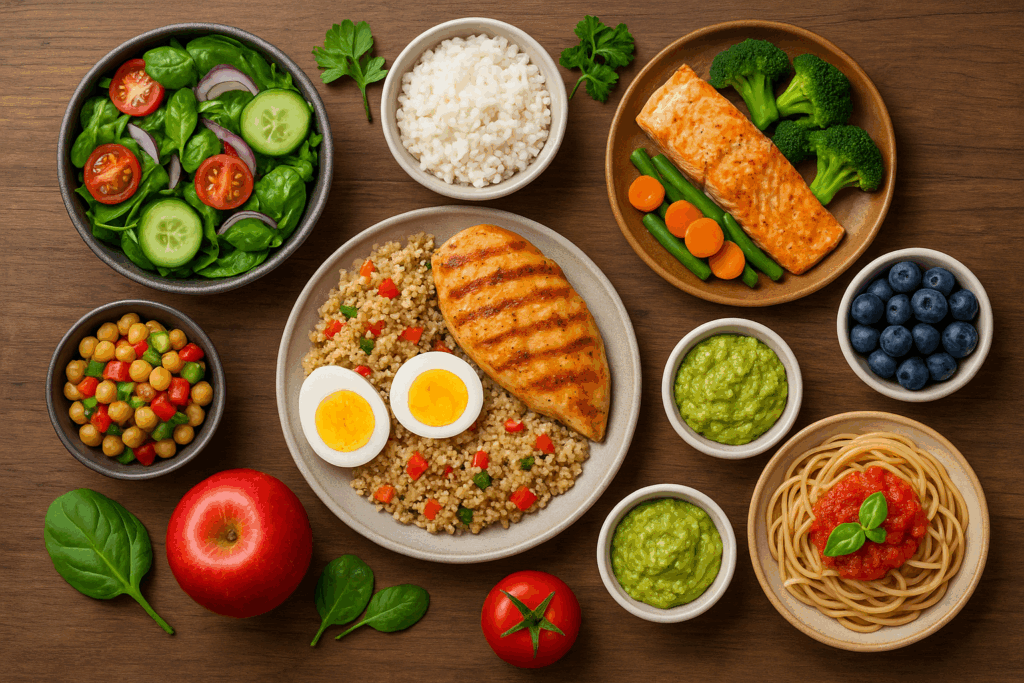 Afbeelding met verschillende ingredienten kookboek